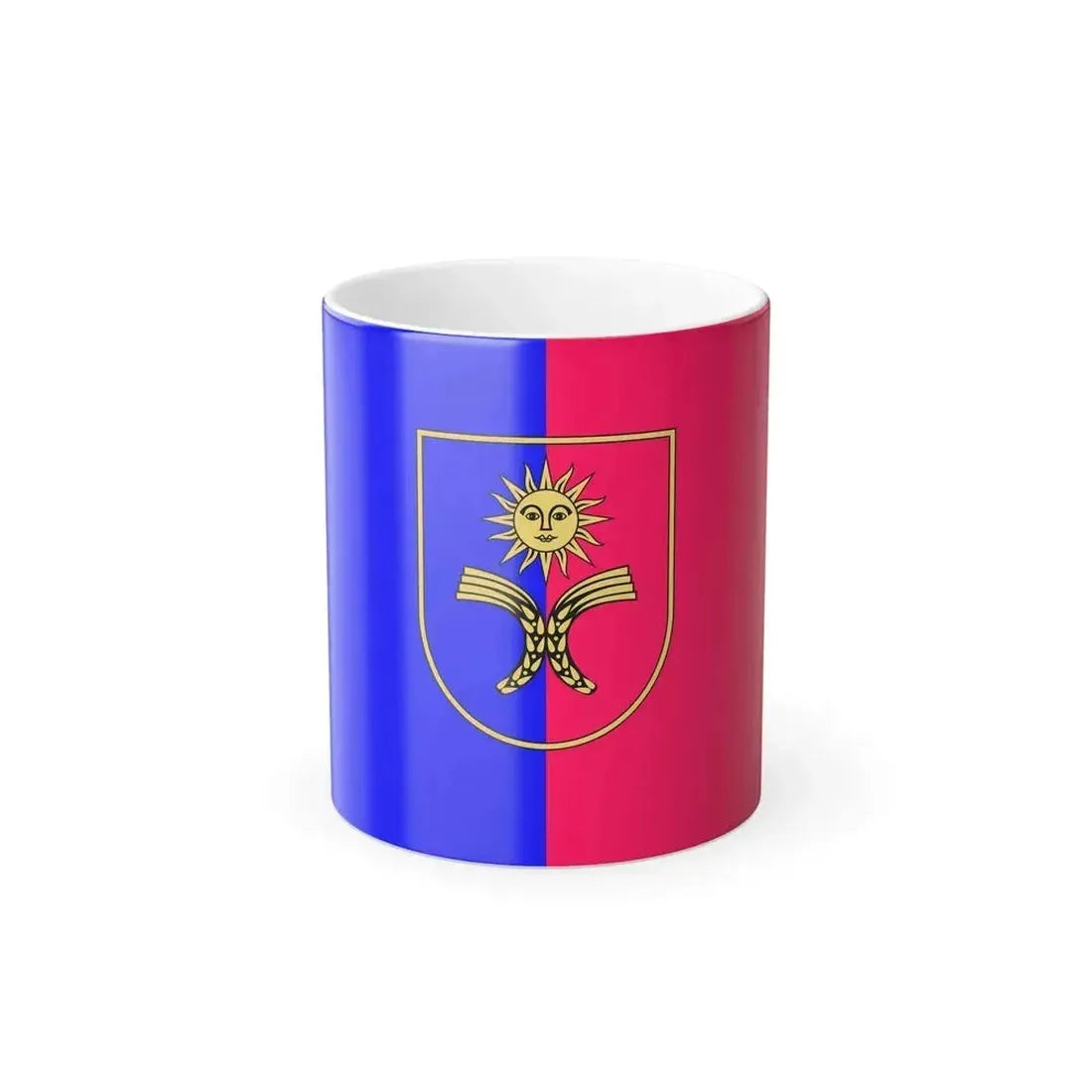Flag of Khmelnytskyi Oblast Ukraine - Color Changing Coffee Mug 11oz - Go Mug Yourself