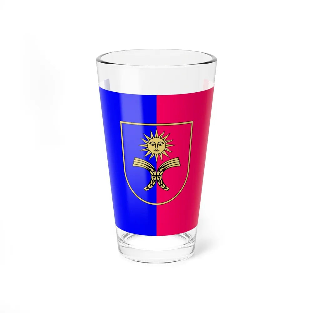 Flag of Khmelnytskyi Oblast Ukraine - Pint Glass 16oz-16oz-Go Mug Yourself