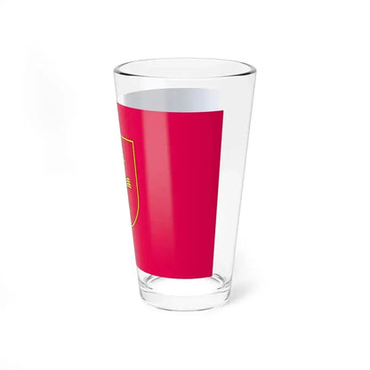 Flag of Khmelnytskyi Oblast (Ukraine) Pint Glass 16oz - Go Mug Yourself