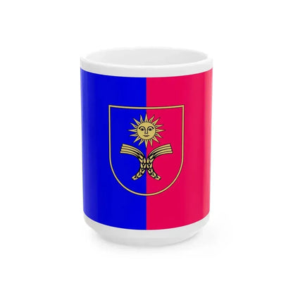 Flag of Khmelnytskyi Oblast Ukraine - White Coffee Mug 15oz - Go Mug Yourself