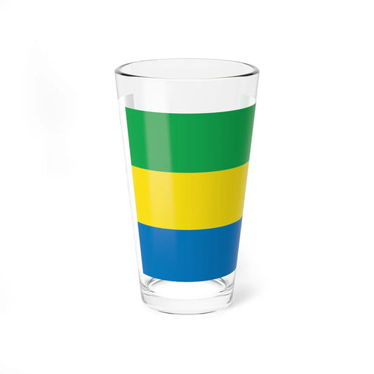 Flag of Khmelnytskyi Raion (Ukraine) Pint Glass 16oz 16oz - Go Mug Yourself
