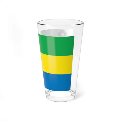Flag of Khmelnytskyi Raion (Ukraine) Pint Glass 16oz - Go Mug Yourself