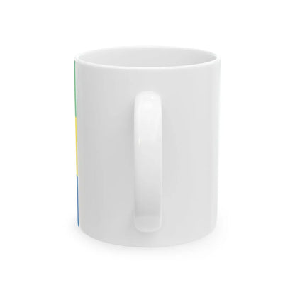 Flag of Khmelnytskyi Raion (Ukraine) White Coffee Mug - Go Mug Yourself