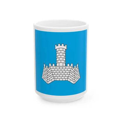 Flag of Khmilnyk (Ukraine) White Coffee Mug 15oz - Go Mug Yourself