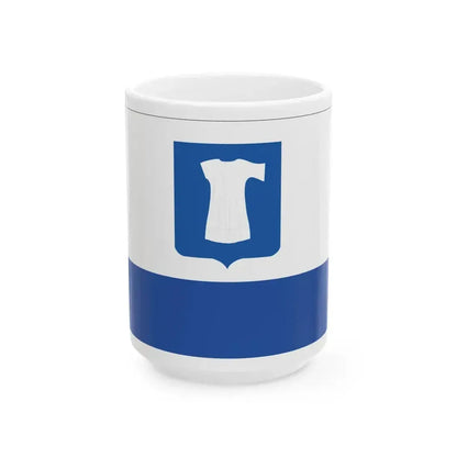 Flag of Khobi Municipality (Georgia) White Coffee Mug 15oz - Go Mug Yourself
