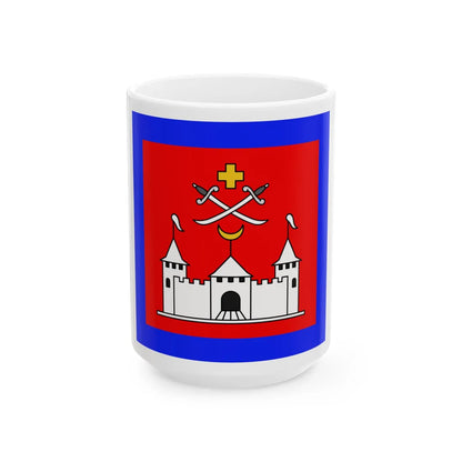 Flag of Khotyn (Ukraine) White Coffee Mug 15oz - Go Mug Yourself