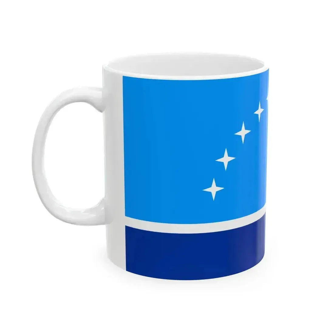 Flag of Khovd Aimag since 2014 (Mongolia) White Coffee Mug - Go Mug Yourself