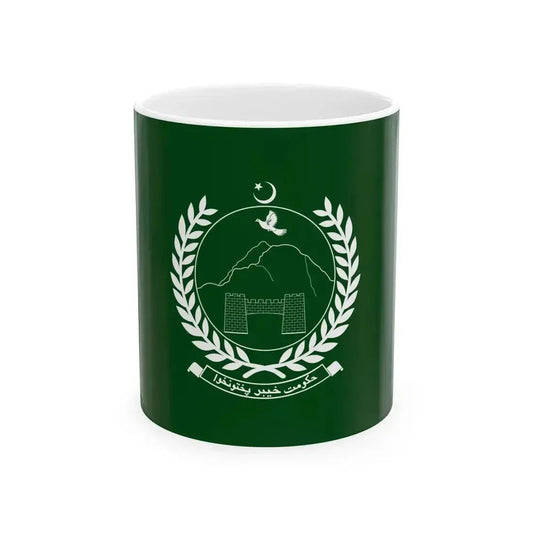Flag of Khyber Pakhtunkhwa (Pakistan) White Coffee Mug 11oz - Go Mug Yourself