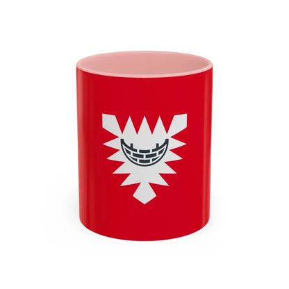 Flag of Kiel Germany - Accent Coffee Mug 11oz Pink - Go Mug Yourself