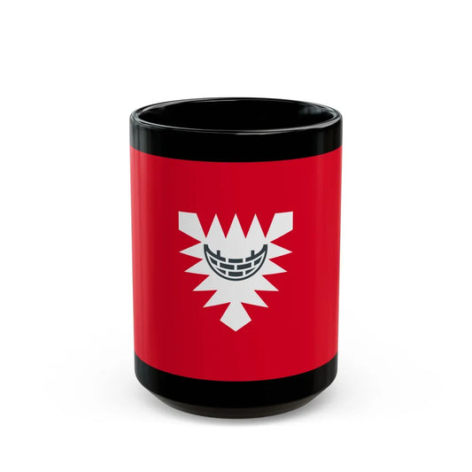 Flag of Kiel Germany - Black Coffee Mug-15oz-Go Mug Yourself