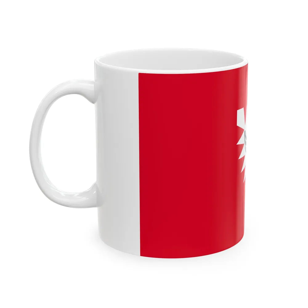 Flag of Kiel Germany - White Coffee Mug-Go Mug Yourself