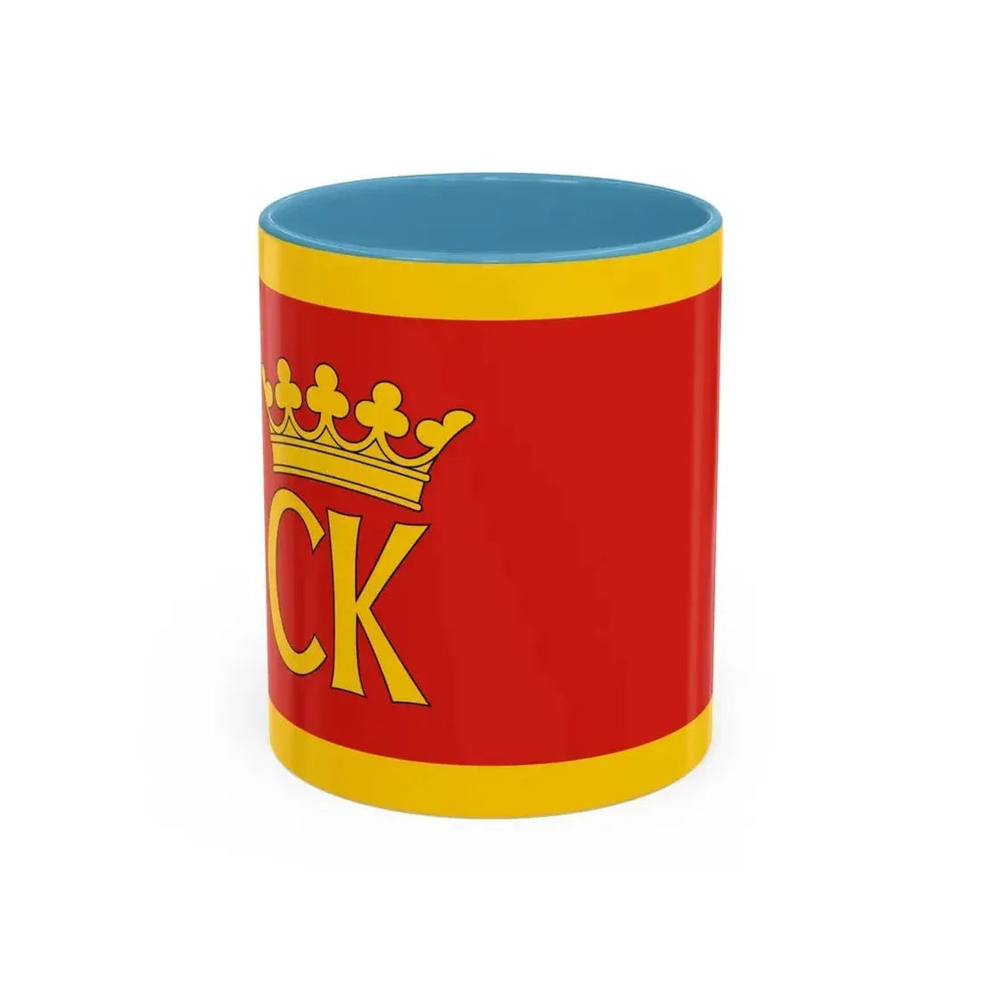 Flag of Kielce Poland - Accent Coffee Mug 11oz Light Blue - Go Mug Yourself