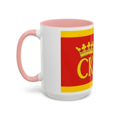 Flag of Kielce Poland - Accent Coffee Mug - Go Mug Yourself