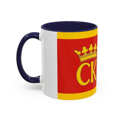 Flag of Kielce Poland - Accent Coffee Mug - Go Mug Yourself