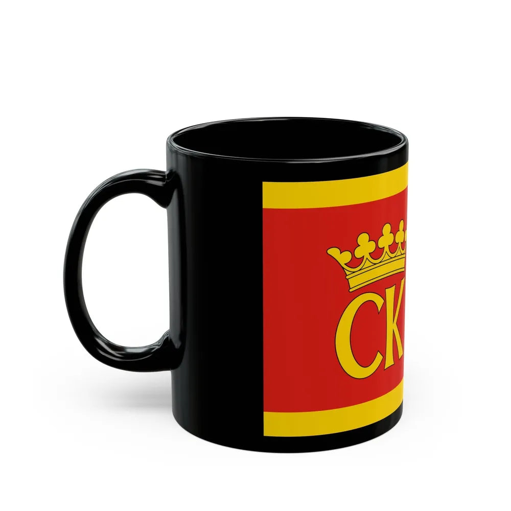 Flag of Kielce Poland - Black Coffee Mug-Go Mug Yourself