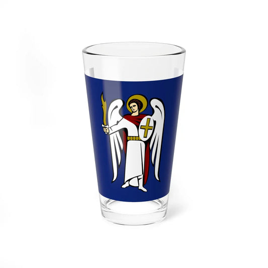 Flag of Kiev (Ukraine) Pint Glass 16oz 16oz - Go Mug Yourself