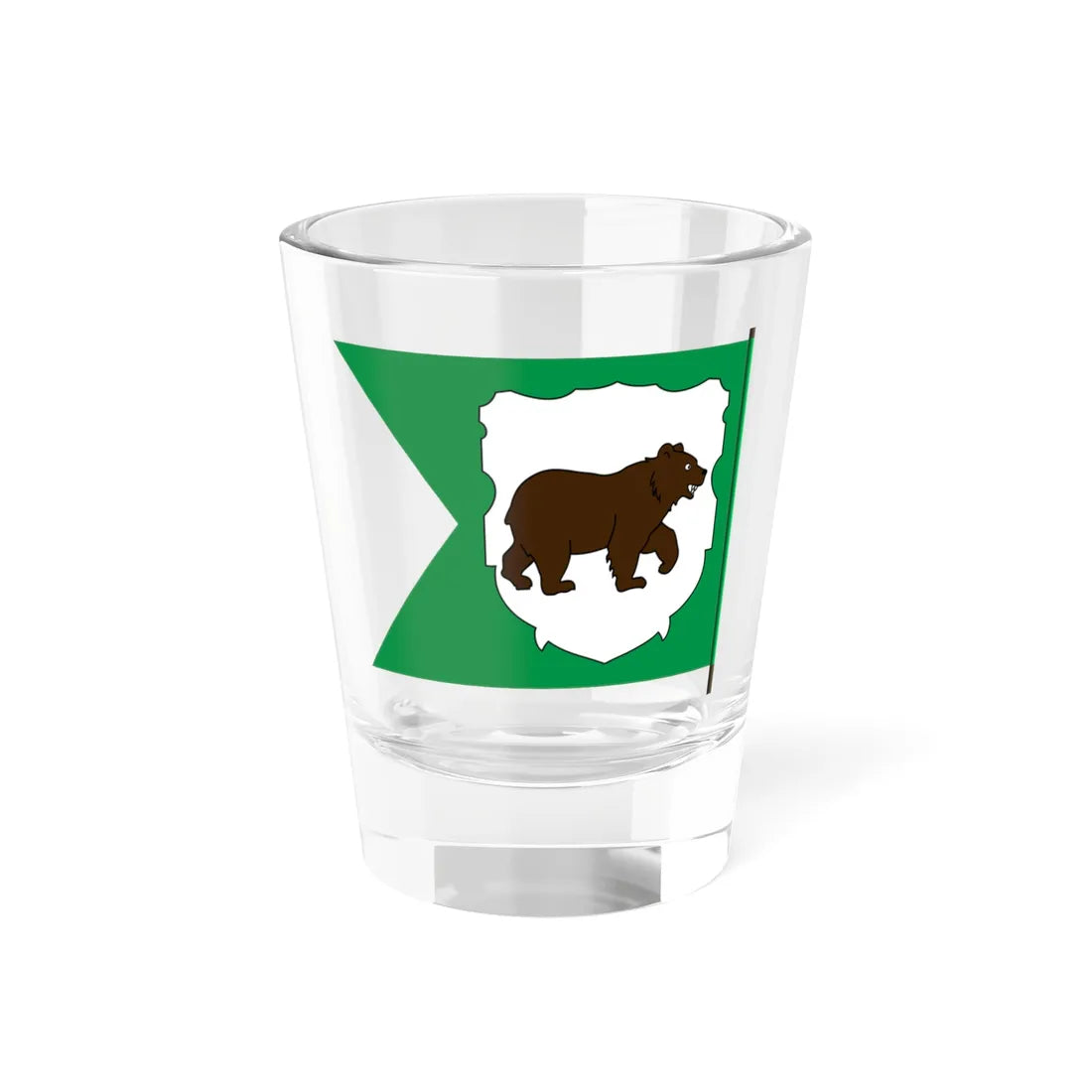 Flag of Kiev Voivodeship 1529-1569-2 (Belarus) (Coat of Arms) Shot Glass 1.5oz 1.5oz - Go Mug Yourself