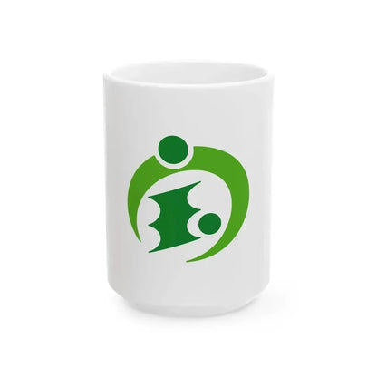 Flag of Kiho Mie (Japan) White Coffee Mug 15oz - Go Mug Yourself