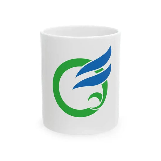 Flag of Kihoku Ehime (Japan) White Coffee Mug 11oz - Go Mug Yourself