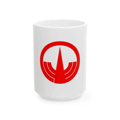 Flag of Kiire Kagoshima 1966-2004 (Japan) White Coffee Mug 15oz - Go Mug Yourself