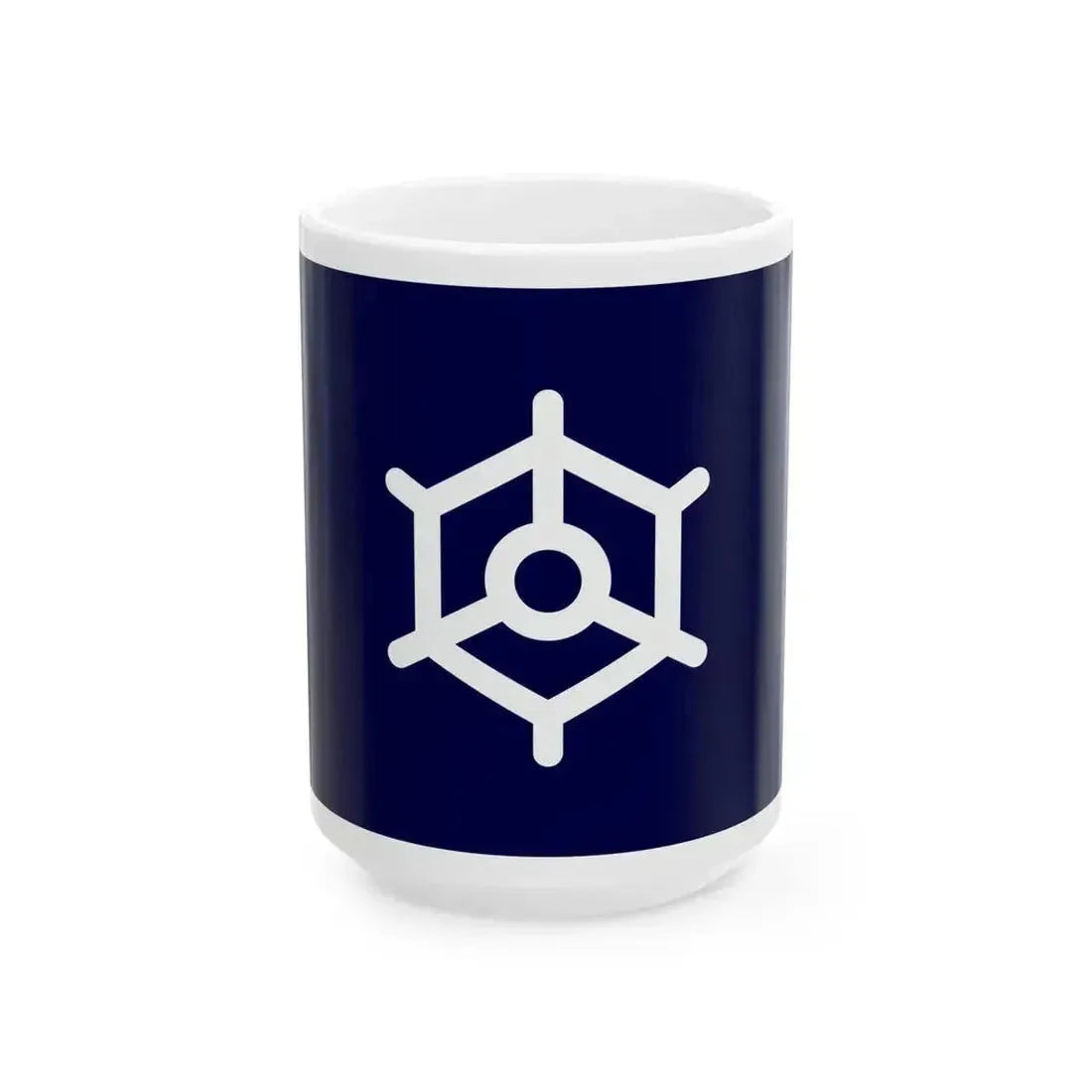 Flag of Kikonai Hokkaido (Japan) White Coffee Mug 15oz - Go Mug Yourself