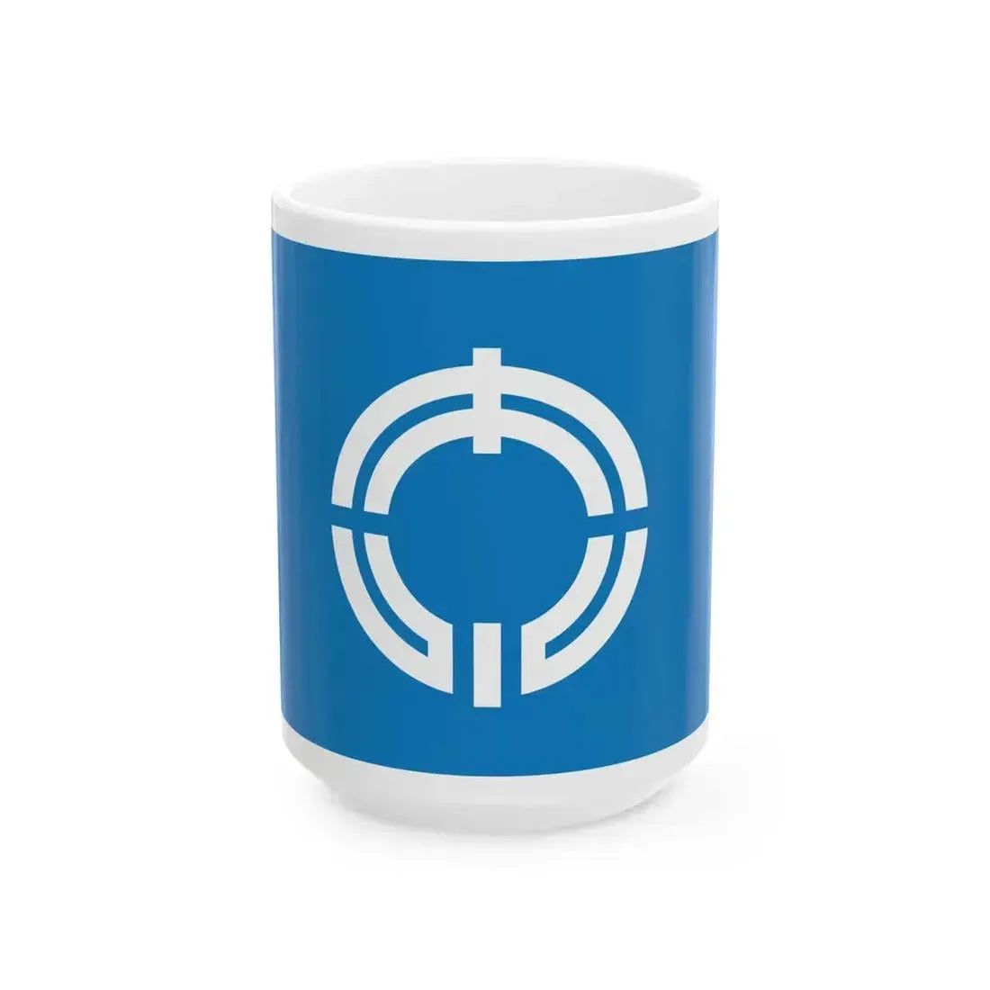 Flag of Kikusui Kumamoto 1994-2005 (Japan) White Coffee Mug 15oz - Go Mug Yourself