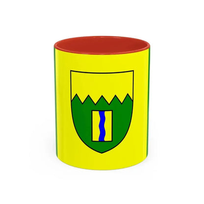 Flag of Kimberley British Columbia Canada - Accent Coffee Mug 11oz Red - Go Mug Yourself