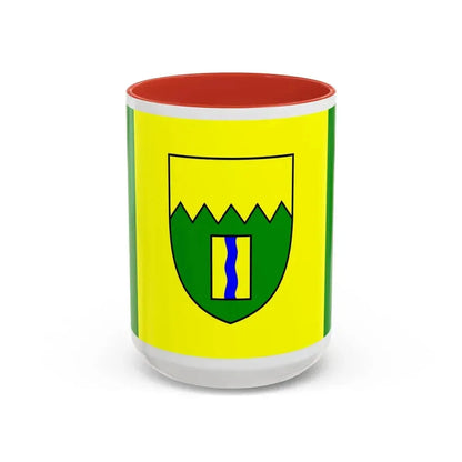 Flag of Kimberley British Columbia Canada - Accent Coffee Mug 15oz Red - Go Mug Yourself