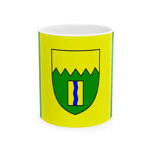 Flag of Kimberley British Columbia (Canada) White Coffee Mug 11oz - Go Mug Yourself