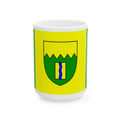 Flag of Kimberley British Columbia Canada - White Coffee Mug-15oz-Go Mug Yourself