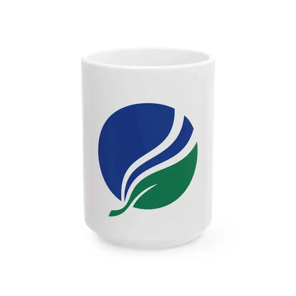 Flag of Kimino Wakayama (Japan) White Coffee Mug 15oz - Go Mug Yourself