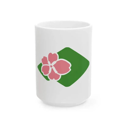 Flag of Kimobetsu Hokkaido (Japan) White Coffee Mug 15oz - Go Mug Yourself