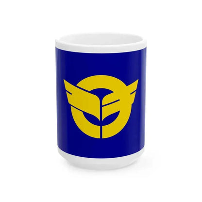 Flag of Kin Okinawa (Japan) White Coffee Mug 15oz - Go Mug Yourself