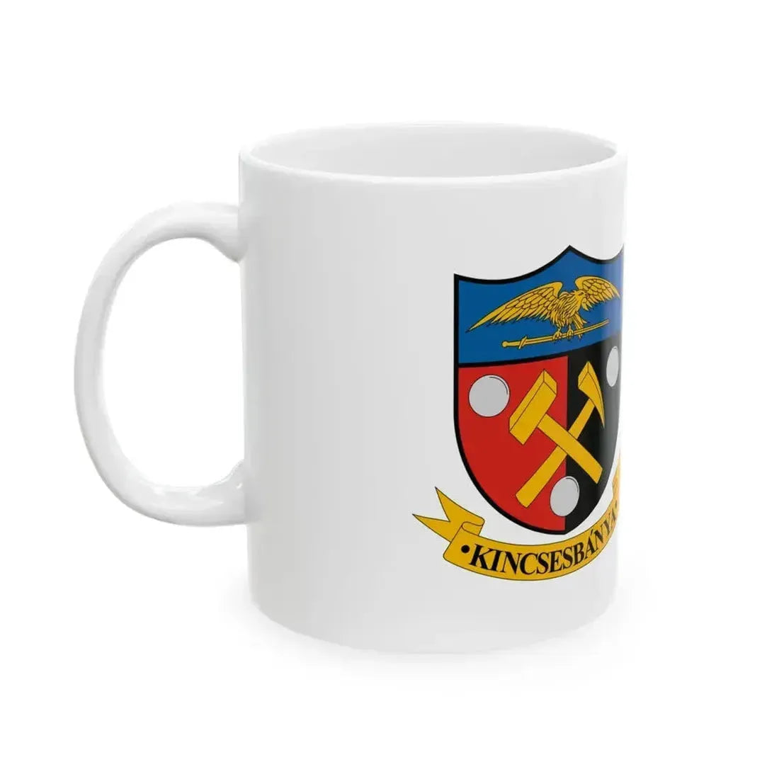 Flag of Kincsesbanya (Hungary) White Coffee Mug - Go Mug Yourself