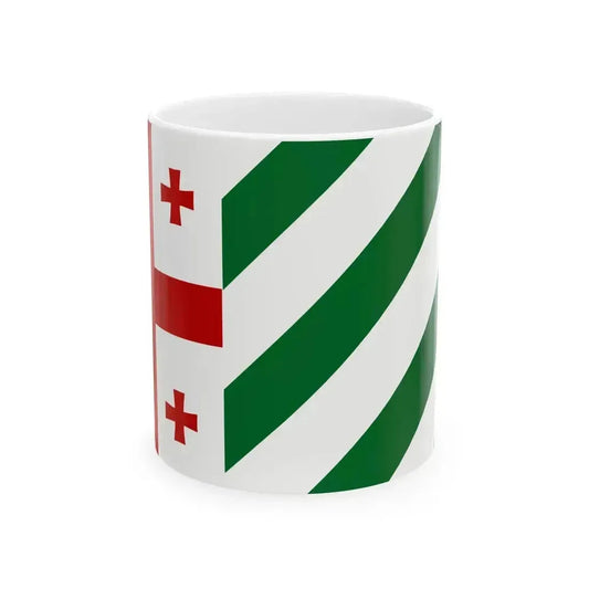 Flag of Kingdom of Abkhazia (Georgia) White Coffee Mug 11oz - Go Mug Yourself