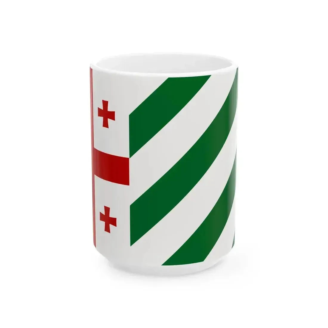 Flag of Kingdom of Abkhazia (Georgia) White Coffee Mug 15oz - Go Mug Yourself