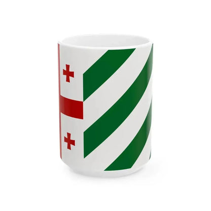 Flag of Kingdom of Abkhazia (Georgia) White Coffee Mug 15oz - Go Mug Yourself