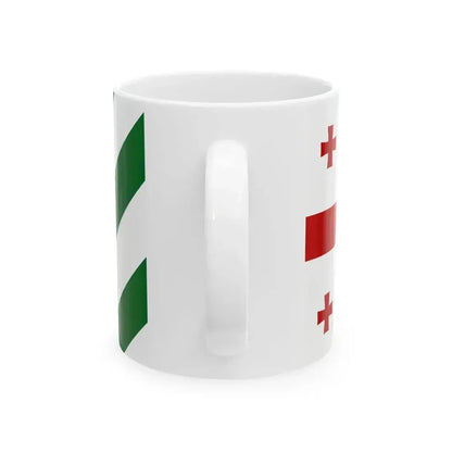 Flag of Kingdom of Abkhazia (Georgia) White Coffee Mug - Go Mug Yourself