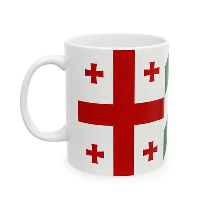 Flag of Kingdom of Abkhazia (Georgia) White Coffee Mug - Go Mug Yourself
