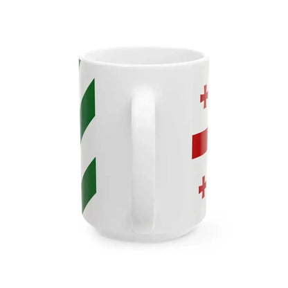 Flag of Kingdom of Abkhazia (Georgia) White Coffee Mug - Go Mug Yourself