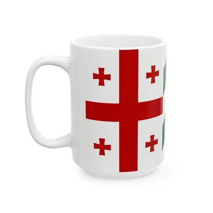Flag of Kingdom of Abkhazia (Georgia) White Coffee Mug - Go Mug Yourself