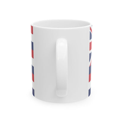 Flag of Kingdom of Hawaii 1816-1845 (United States) White Coffee Mug-Go Mug Yourself