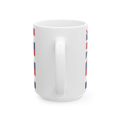 Flag of Kingdom of Hawaii 1816-1845 (United States) White Coffee Mug-Go Mug Yourself