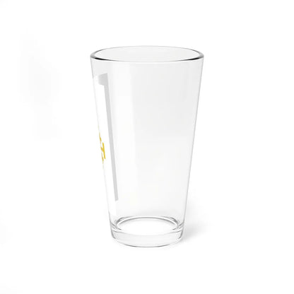 Flag of Kingdom of Jerusalem (Israel) Pint Glass 16oz - Go Mug Yourself