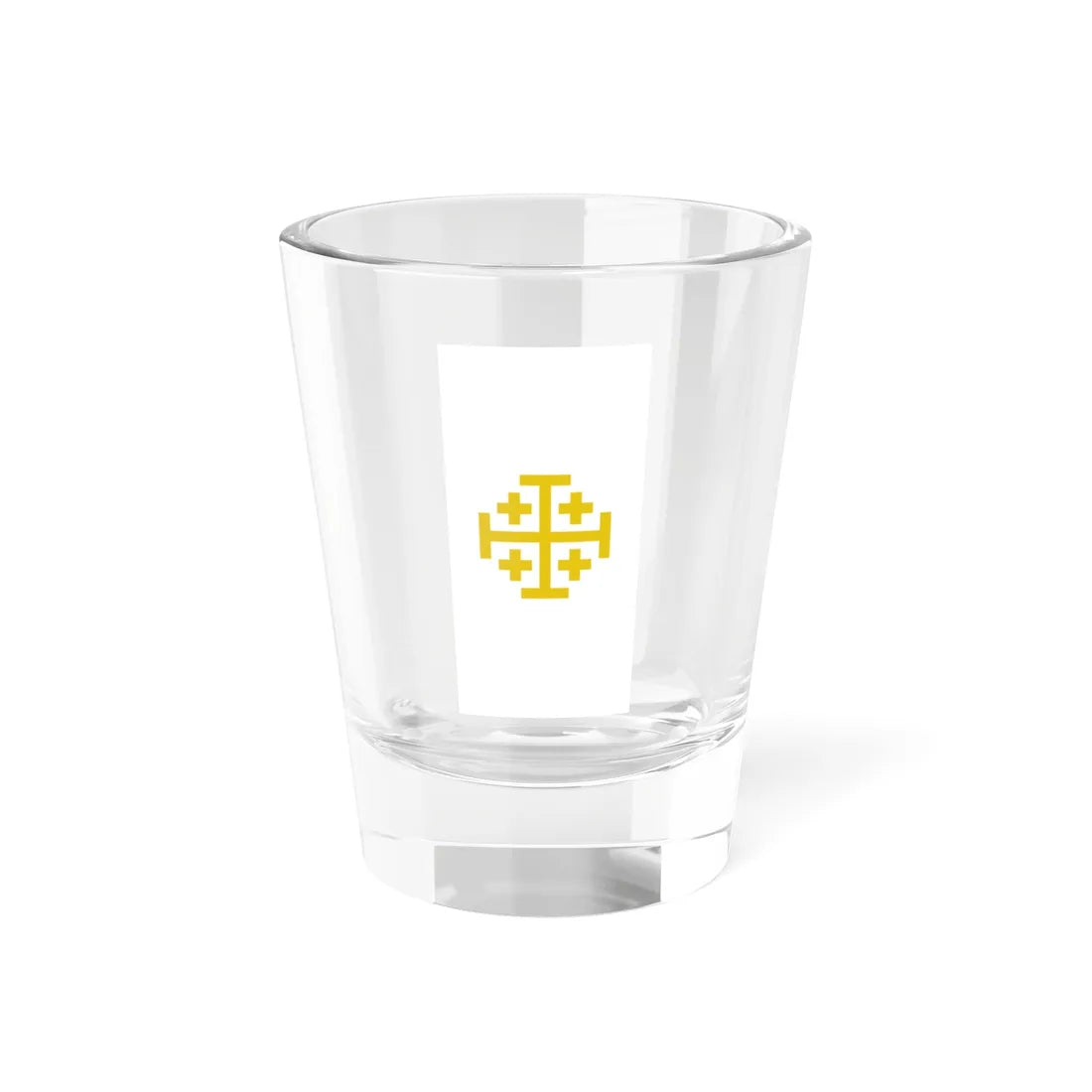 Flag of Kingdom of Jerusalem (Israel) Shot Glass 1.5oz 1.5oz - Go Mug Yourself