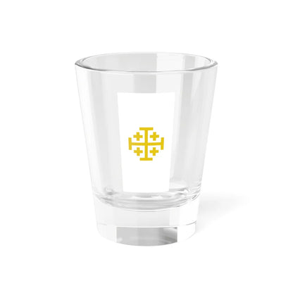 Flag of Kingdom of Jerusalem (Israel) Shot Glass 1.5oz 1.5oz - Go Mug Yourself