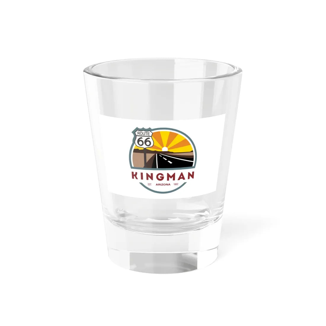 Flag of Kingman Arizona (United States) Shot Glass 1.5oz 1.5oz - Go Mug Yourself