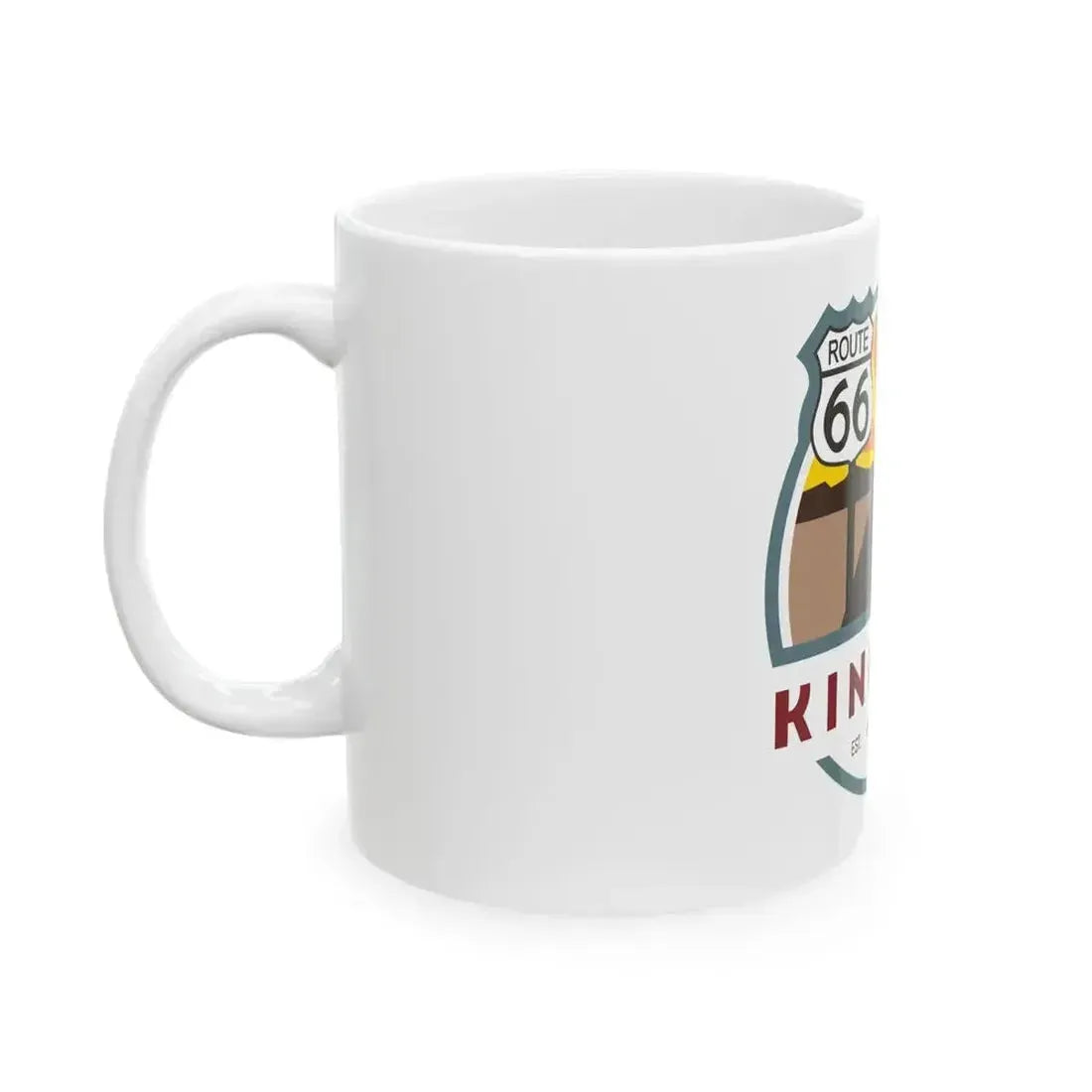 Flag of Kingman Arizona (United States) White Coffee Mug - Go Mug Yourself