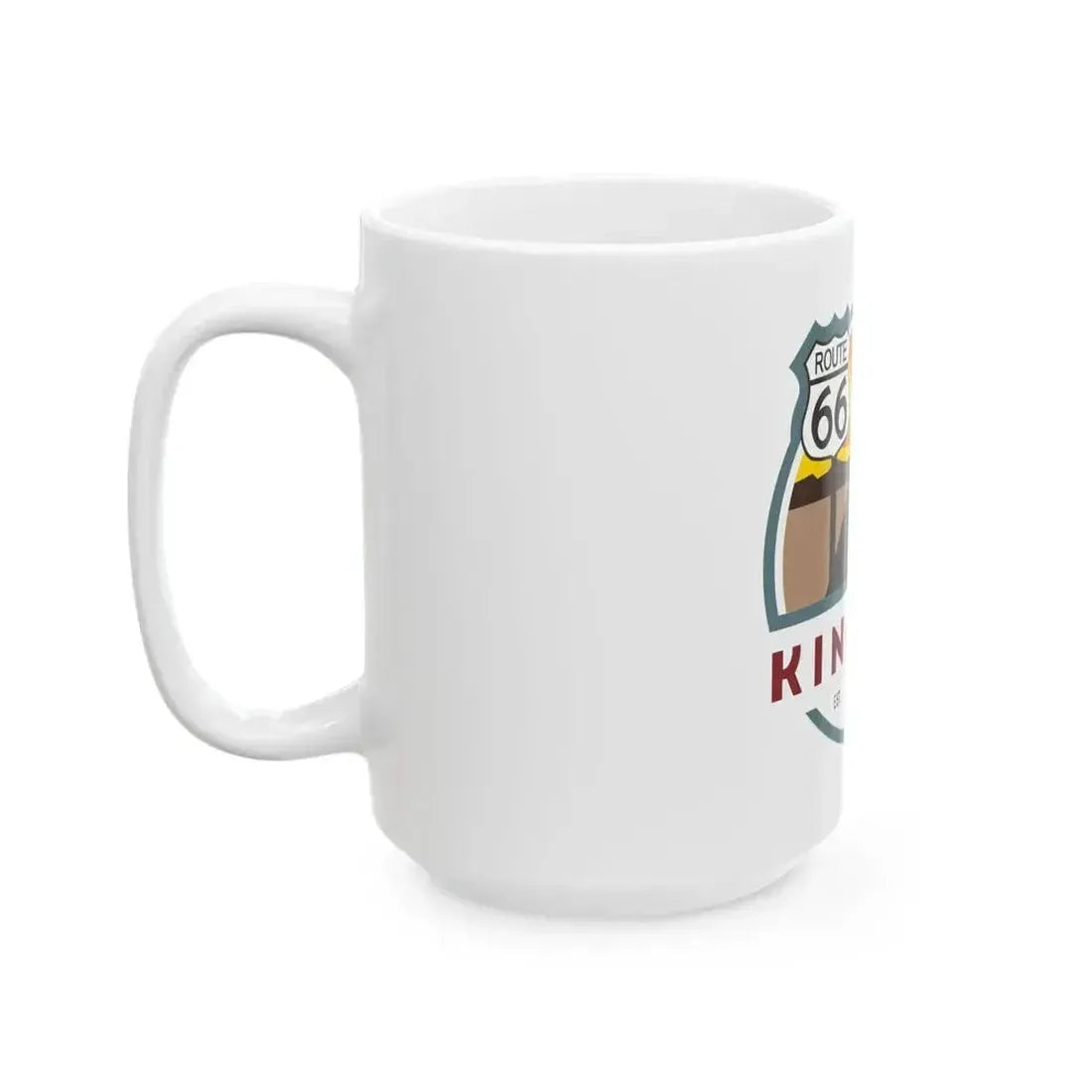 Flag of Kingman Arizona (United States) White Coffee Mug - Go Mug Yourself
