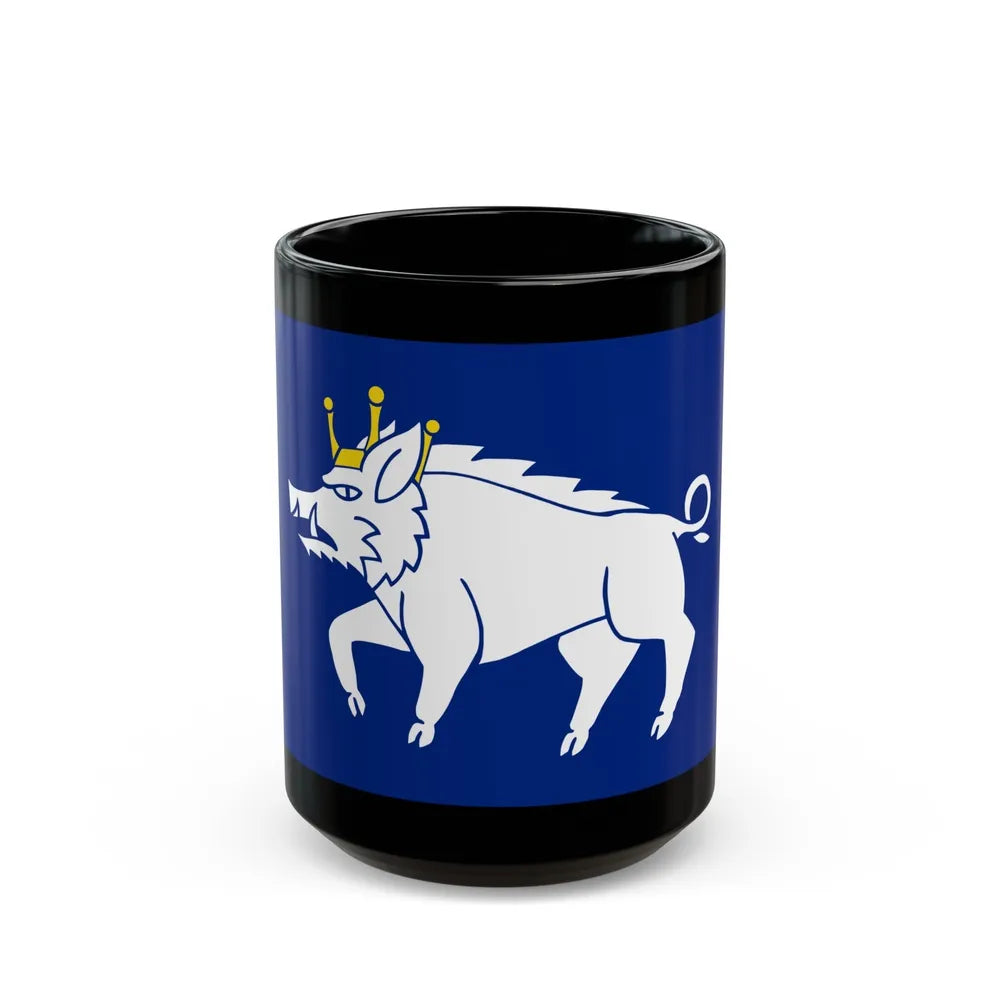 Flag of Kingswinford UK - Black Coffee Mug-15oz-Go Mug Yourself